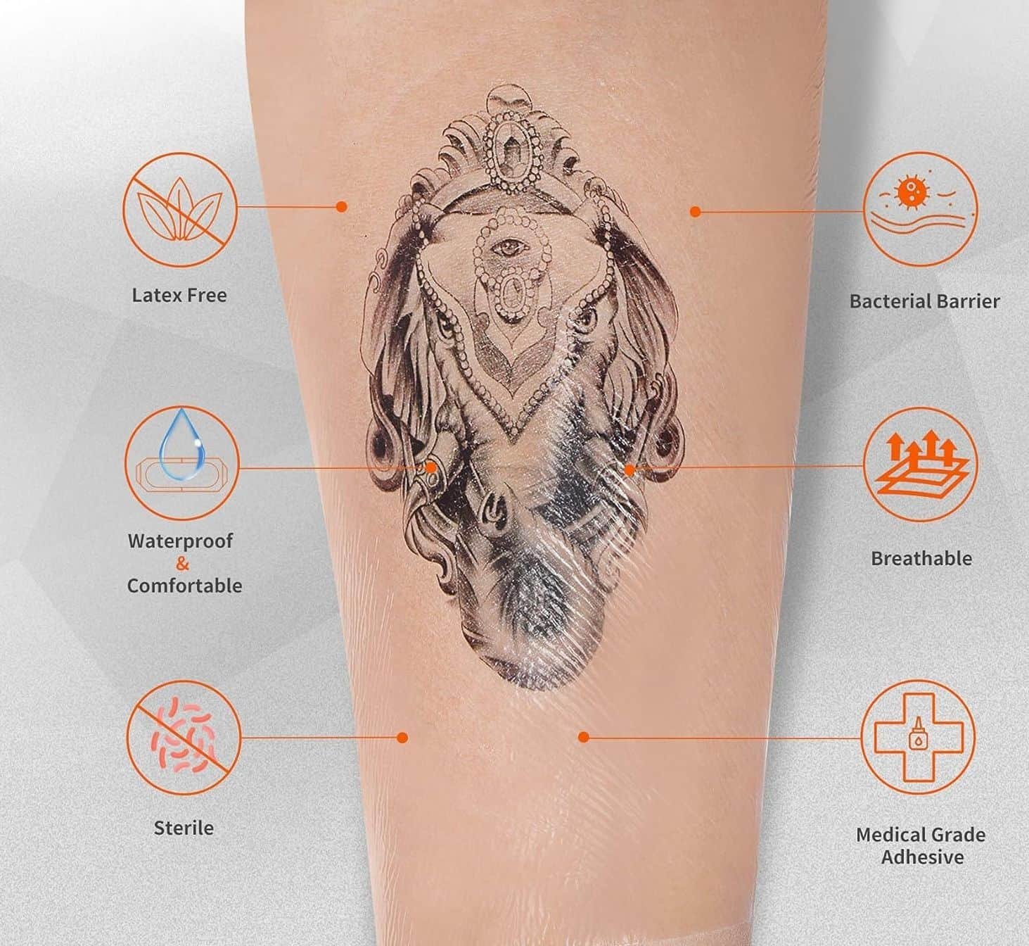 Parche Impermeable Protege Heridas/ Tatuajes 10x10cm - Imagen 4