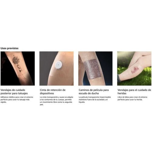 Parche Impermeable Protege Heridas/ Tatuajes 10x10cm - Imagen 3