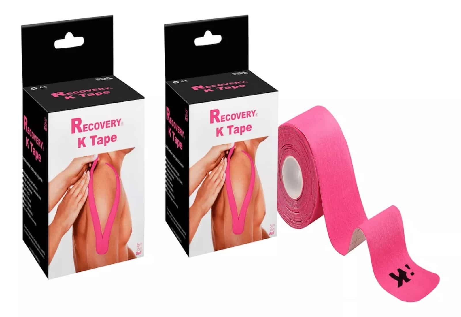 Duo Pack Cinta/Tape Kinesiológico Rosado 5cmx5mt Precortada