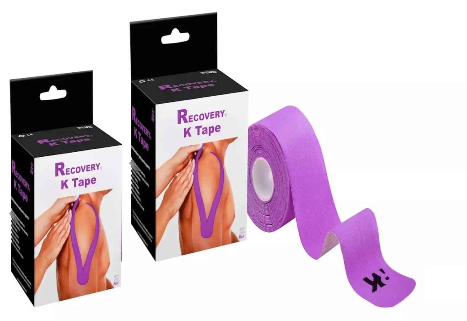 Duo Pack Cinta/Tape Kinesiológico Morado 5cmx5mt Precortada