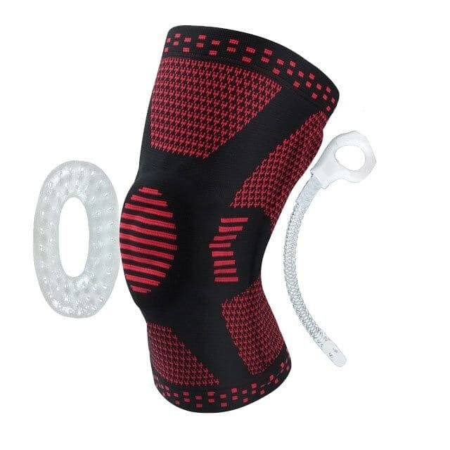 Rodillera Deportiva Ortopédica con Soporte Lateral - Artritis Gym - Rojo - Imagen 2