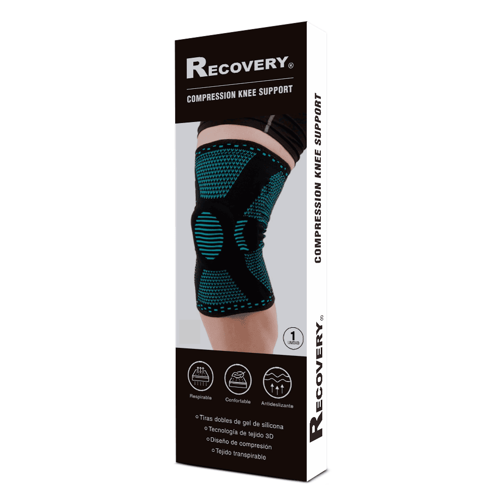 Rodillera Deportiva Ortopédica con Soporte Lateral - Artritis Gym - Celeste - Imagen 6