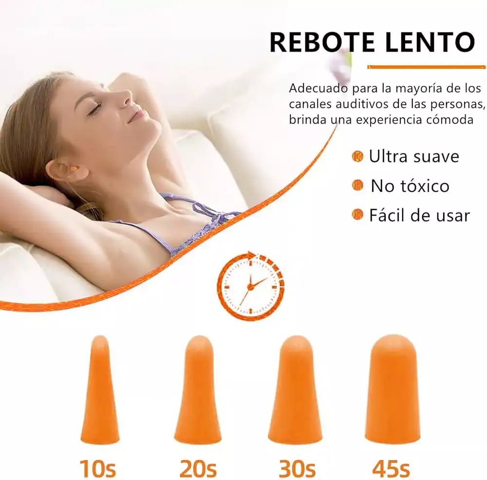 Pack Tapones para Oidos - Silencio y Confort 12 Unidades - Imagen 3