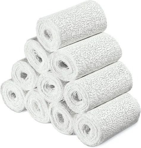Pack 10 Vendas De Yeso 15 Cmx 2,7mt Yesoterapia, Lesiones - Imagen 3