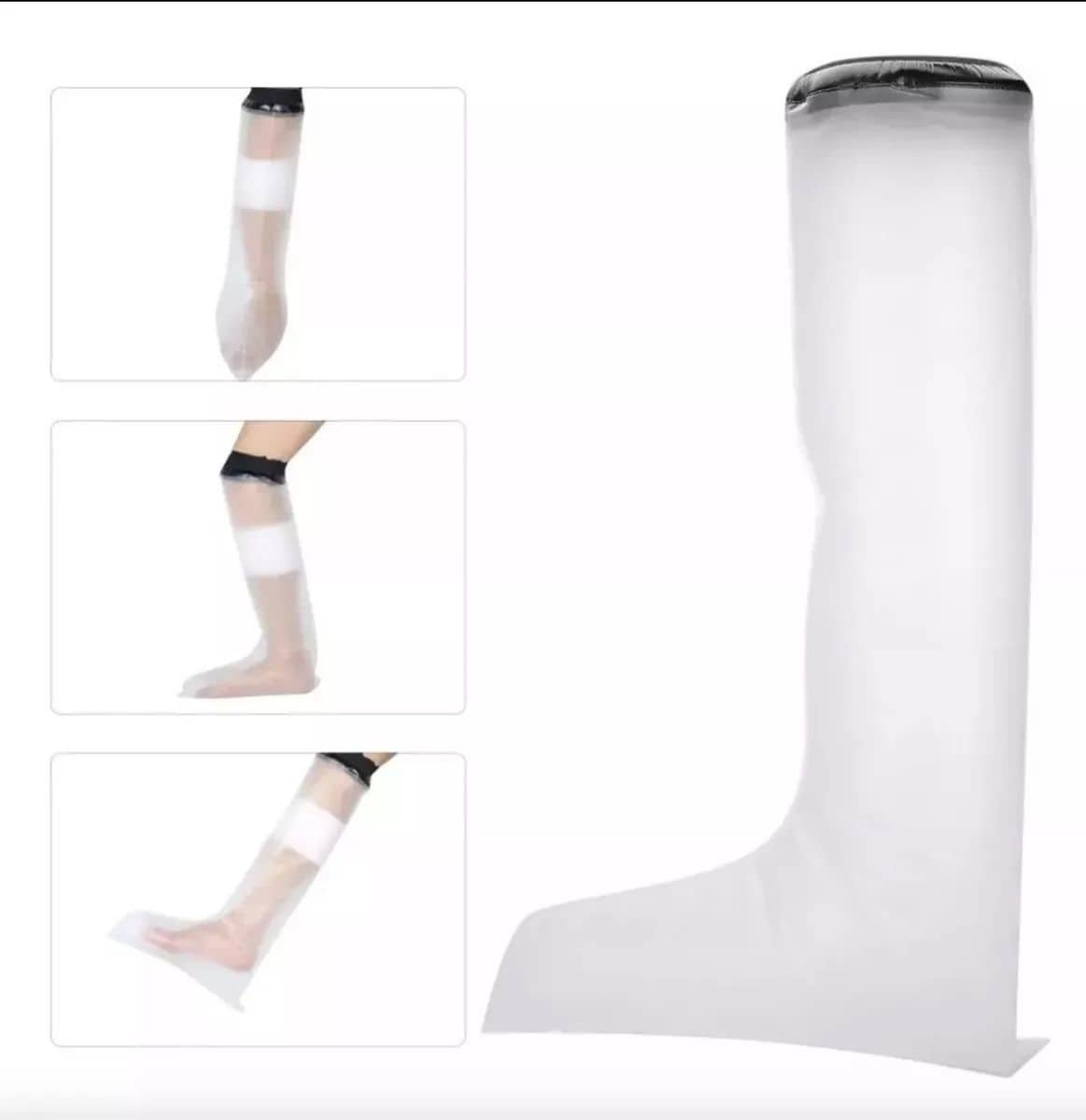 Duo Pack Protector Impermeable Para Pierna Vendaje, Yeso - Imagen 3