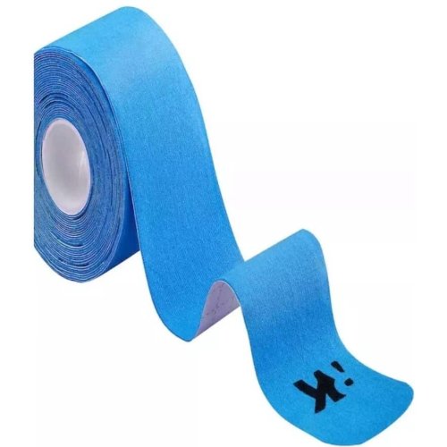 Tape Kinesiológico Precortado Azul 5 cm x 5mt - Imagen 2