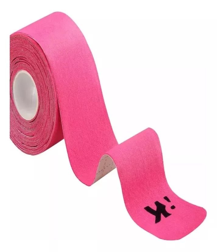 Duo Pack Cinta/Tape Kinesiológico Rosado 5cmx5mt Precortada - Imagen 2