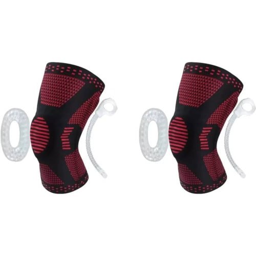Pack Rodillera Deportiva Ortopédica con Soporte Lateral - Artritis Gym - Rojo