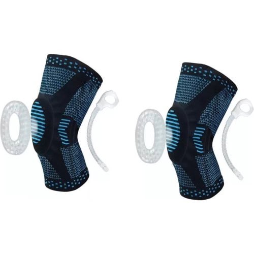 Pack Rodillera Deportiva Ortopédica con Soporte Lateral - Artritis Gym - Celeste