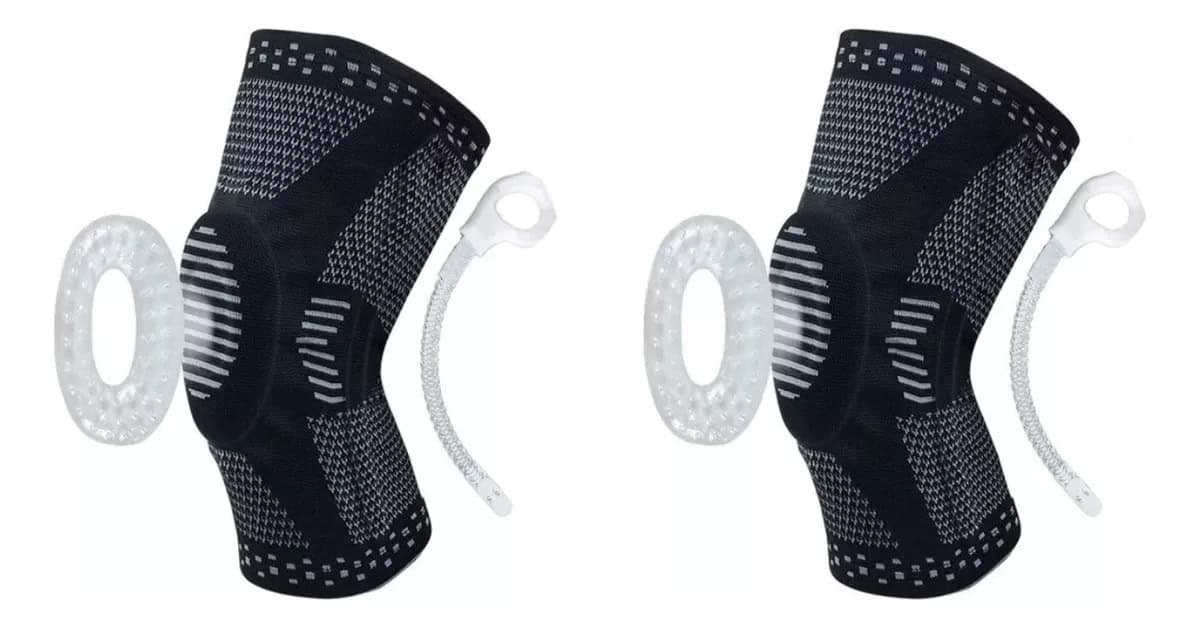 Pack Rodillera Deportiva Ortopédica con Soporte Lateral - Artritis Gym - Gris